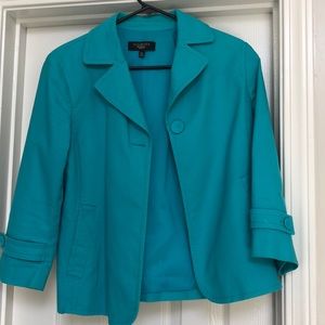 Talbots teal blazer